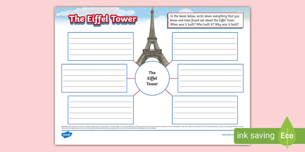 The Eiffel Tower Mind Map Teacher Made Twinkl