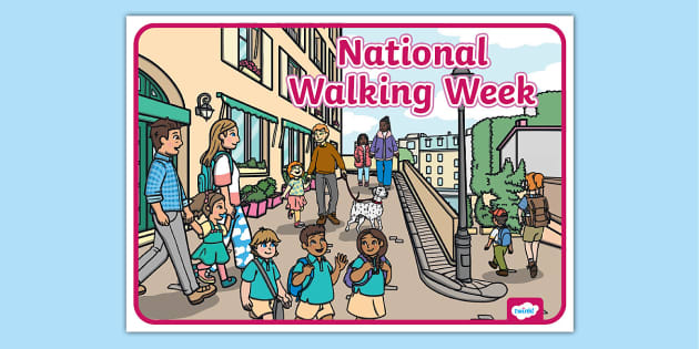 National Walking Week Display Poster Lehrer Gemacht