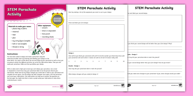 Making A Parachute Stem Activity Clearance Emergencydentistry