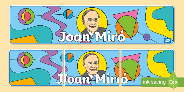 Joan Mir Display Banner Profesor Hizo Twinkl