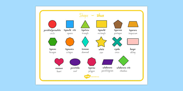 D Shape D Shape Mat Shapes D Shapes Vocabulary Words