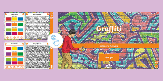 Graffiti Interactive Colouring Hecho Por Educadores