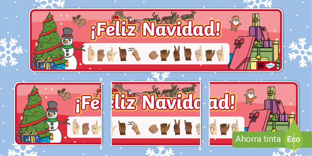 Letrero Navidad En Lsm Teacher Made Twinkl