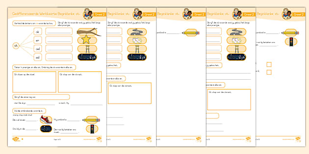 Graad Klanke Gedifferensieerde Werkkaarte St Twinkl