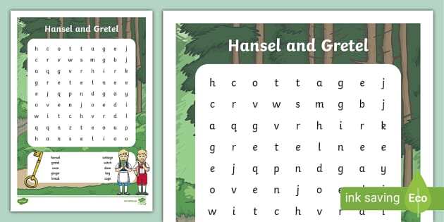 Hansel And Gretel Wordsearch Hecho Por Educadores Twinkl