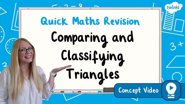 Free Comparing And Classifying Triangles Ks Maths Concept Video