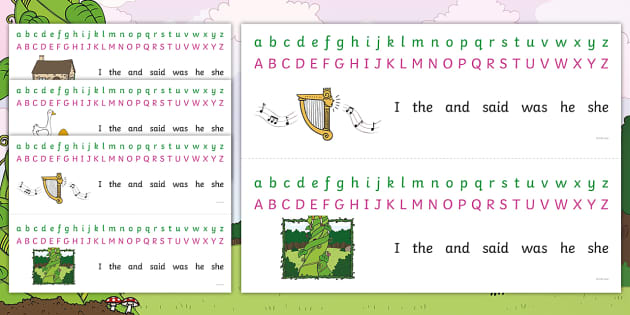 Fee Fi Fo Fum Alphabet Strips Teacher Made Twinkl