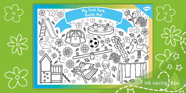 My First Play Park Doodle Mat Teacher Made Twinkl