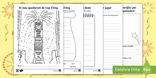 Quadernet d activitats Festa de Cap d Any Català