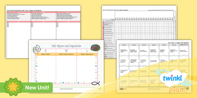 RE Signs And Symbols Year 3 Assessment Pack Teacher Made