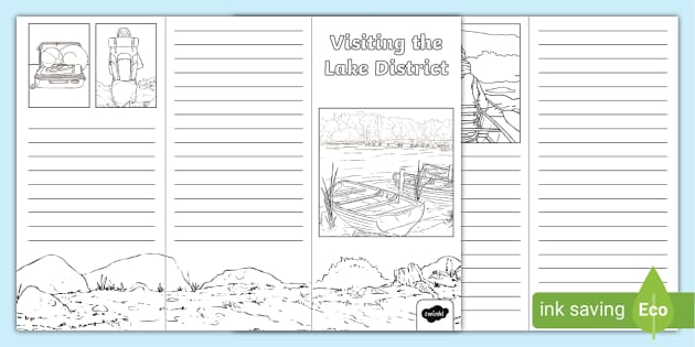 Lake District Travel Leaflet Template Lake District Twinkl