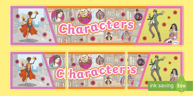 Characters Display Banner Hecho Por Educadores Twinkl