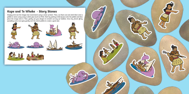 Kupe And Te Wheke Story Stones Hecho Por Educadores