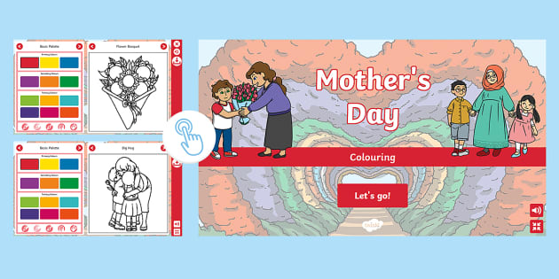 Mother S Day Interactive Colouring Hecho Por Educadores