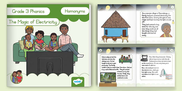 Grade Phonics Ebook Homonyms Lehrer Gemacht Twinkl