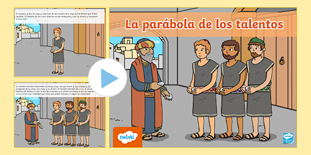 FREE GRATIS PowerPoint Parábola de los Talentos para niños