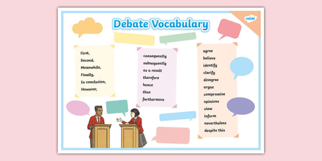 Ks Debate Vocabulary Word Mat Lehrer Gemacht Twinkl