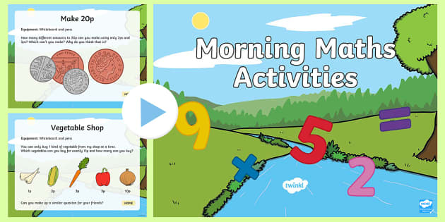 Morning Maths Activities Powerpoint Teacher Made