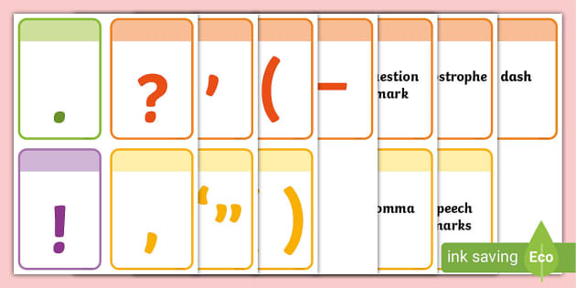 Punctuation Flashcards Teacher Made Twinkl