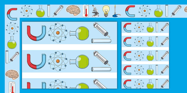 Science Display Borders Nauczyciel Wykona Twinkl