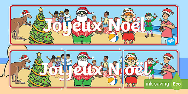 Australia Christmas Display Banner French Professor Feito