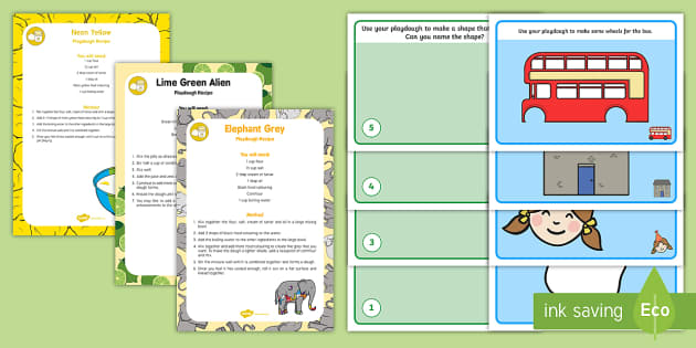 D Shape Modelling Dough Recipe And Mat Pack Twinkl