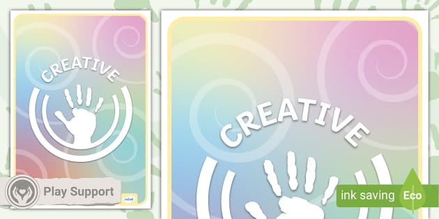 Creative Play Icon Display Poster Teacher Made Twinkl