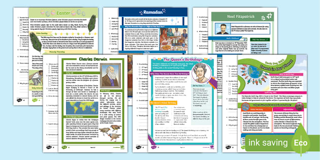 Uks April Reading Comprehension Activity Pack Twinkl