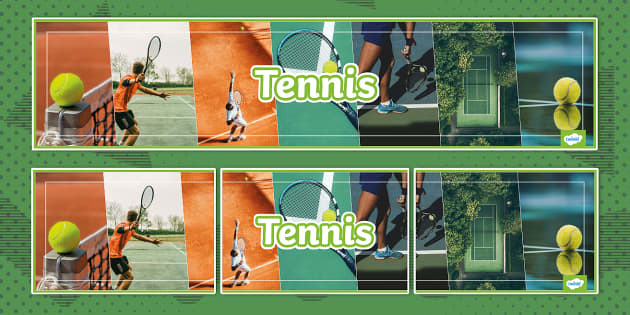 Tennis Photo Display Banner Profesor Hizo Twinkl