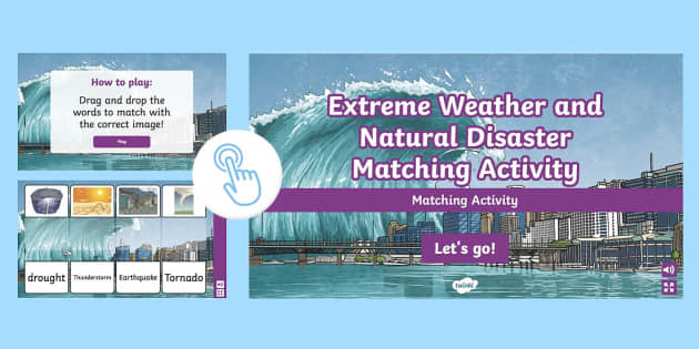 Extreme Weather And Natural Disaster Matching Activity