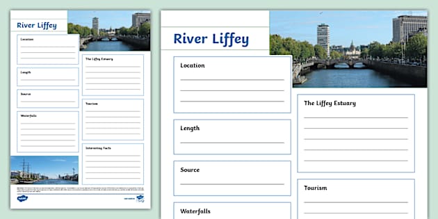 River Liffey Fact File Template Teacher Made Twinkl