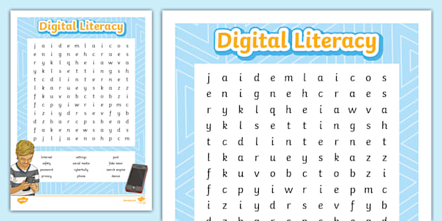 Ks Digital Literacy Word Search L Insegnante Ha Fatto