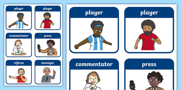 Football World Cup Role Play Name Badges Professor Feito