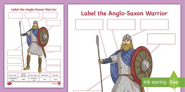 Label The Anglo Saxon Warrior Twinkl Ks Profesor Hizo