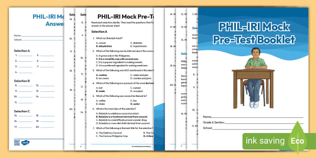 Grade 6 PHIL IRI Mock Pre Test Booklet Grade 6 Twinkl