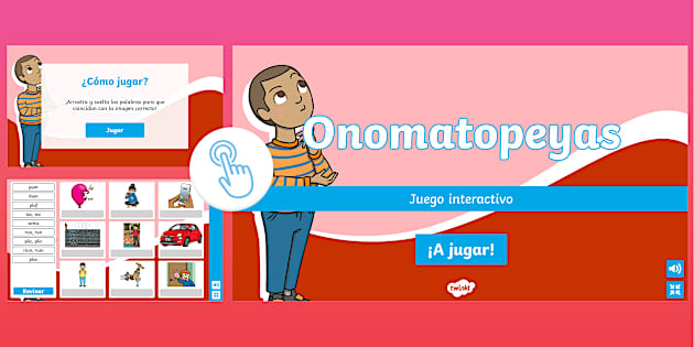 Juego Interactivo Onomatopeyas Teacher Made Twinkl