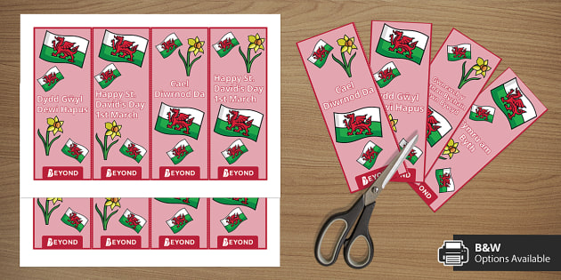 St David S Day Reward Bookmarks L Enseignant A Fait