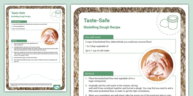 Taste Safe Modelling Dough Recipe Professor Feito Twinkl