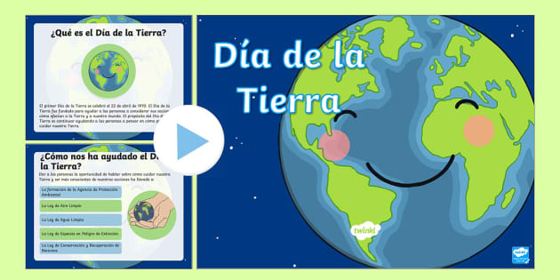 Powerpoint D A De La Tierra Resumen Materiales Twinkl