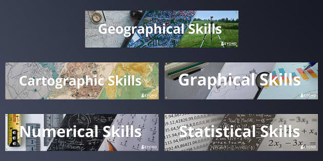 KS4 Geographical Skills Display Banner Pack Profesor Hizo