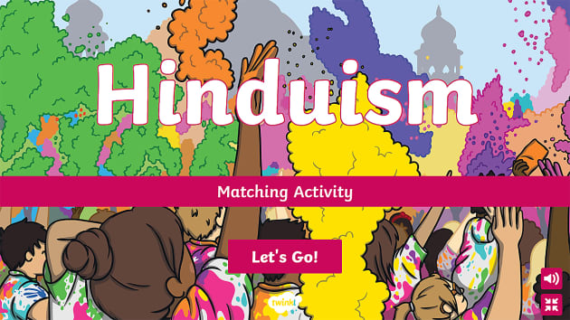 Hinduism Interactive Matching Activity Twinkl