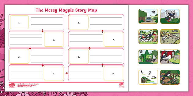 The Messy Magpie Story Map Teacher Made Twinkl