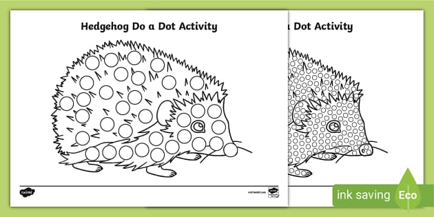 FREE Hedgehog Do A Dot Activity Teacher Made Twinkl