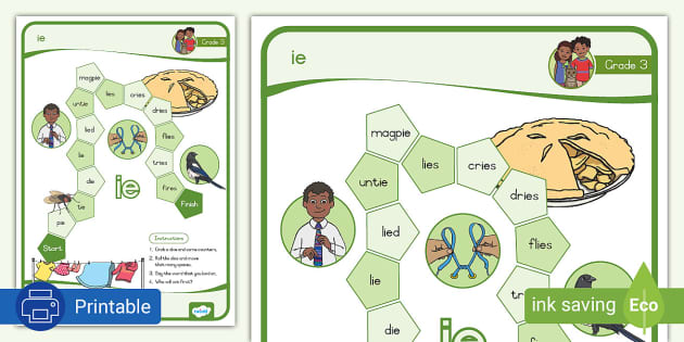 Grade Phonics Ie Printable Game Lehrer Gemacht Twinkl