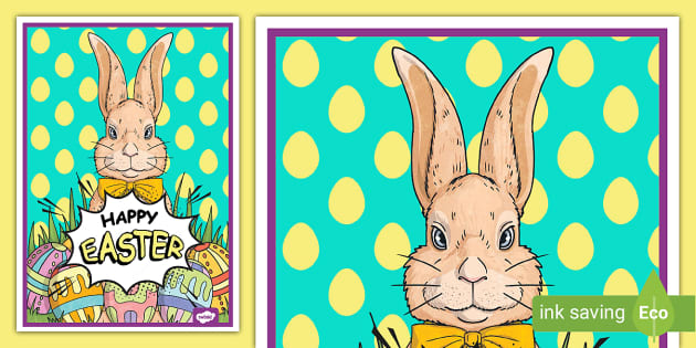 Easter Pop Art Display Poster L Insegnante Ha Fatto