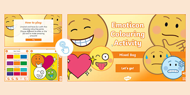 Emoticon Interactive Colouring Hecho Por Educadores