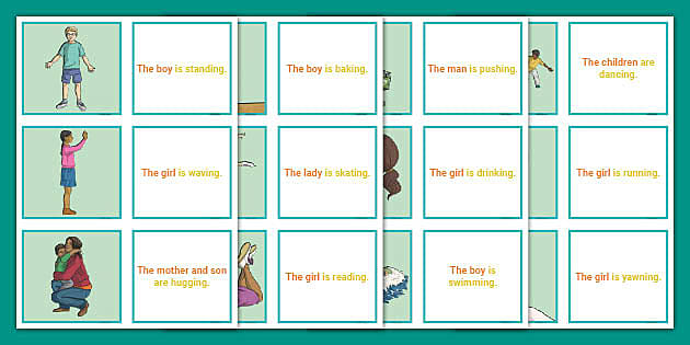 KS2 Colourful Semantics Who Doing What Picture Description Cards