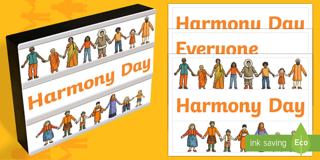 FREE Australia Harmony Day Light Box Inserts Australia EYLF 3 4