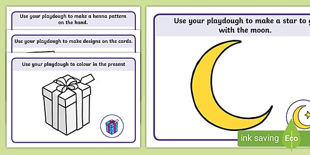 Eid Modelling Dough Mats Teacher Made Twinkl