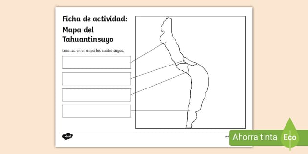 Ficha De Actividad Mapa Del Tahuantinsuyo Twinkl Per